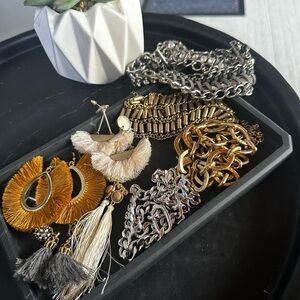 Gold and Silver Jewelry Set